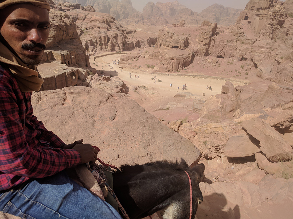 Beduino en Petra (Jordania)