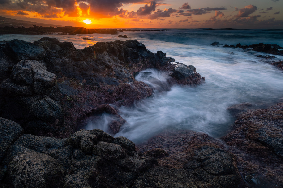 Tenerife   Costa cerca de Punta de los Hidalgos