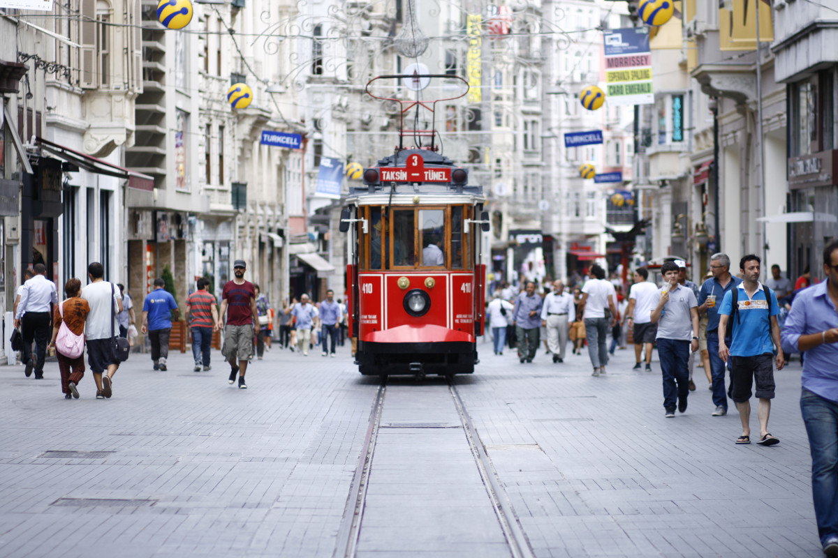 İstanbul Taksim İstiklal street tram 3888x2592px