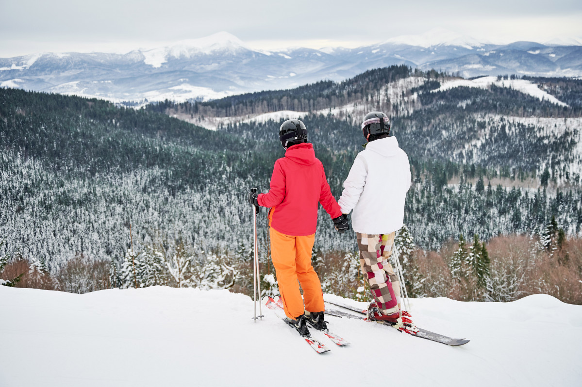 Escapada romántica, practicando esquí 2