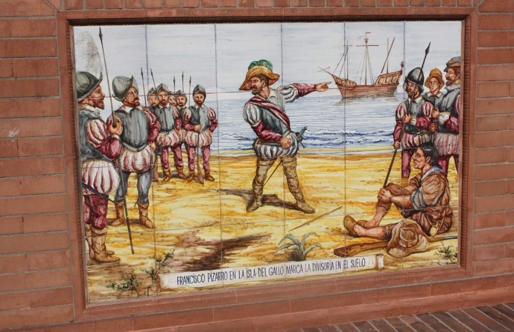 CONQUISTA. PIZARRO EN LA ISLA DEL GALLO