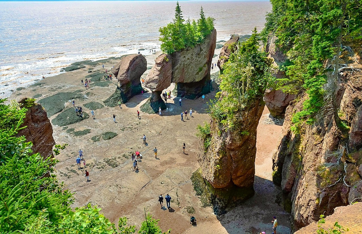 Playa De La Marea Baja En La Bahía De Fundy Nuevo Brunswick - El