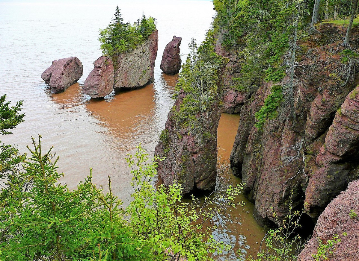 Playa De La Marea Baja En La Bahía De Fundy Nuevo Brunswick - El