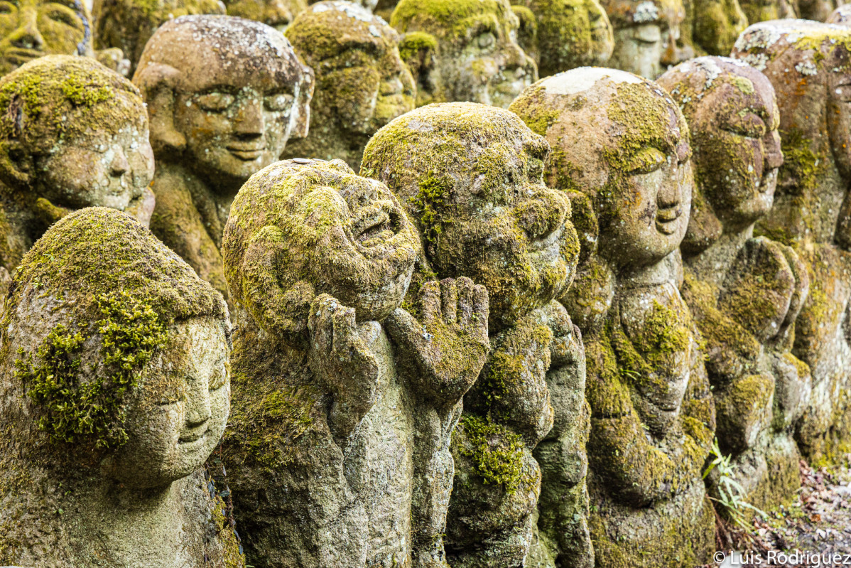 Estatuas rakan templo otagi nenbutsuji arashiyama kioto