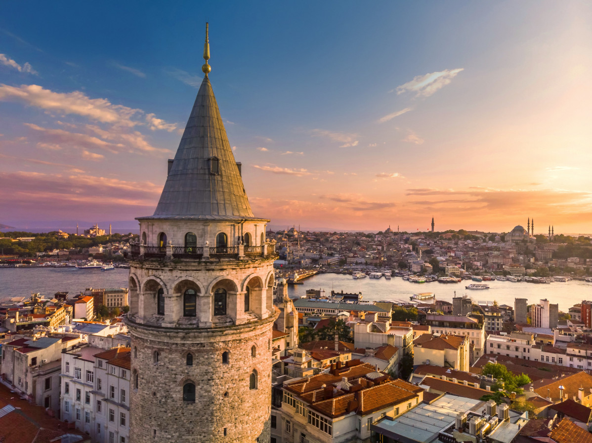 Galata Tower and  u0130stanbul View