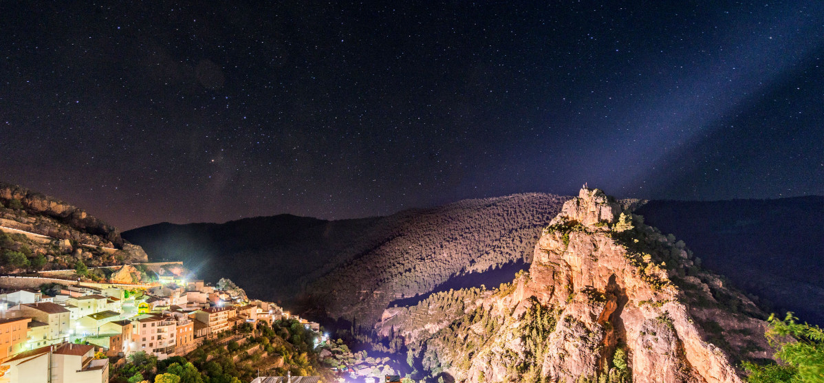 Ayna vista noche Sierra del Segura